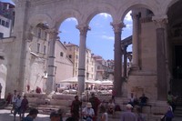 Near the main square in Diocletian's Palace (Split)